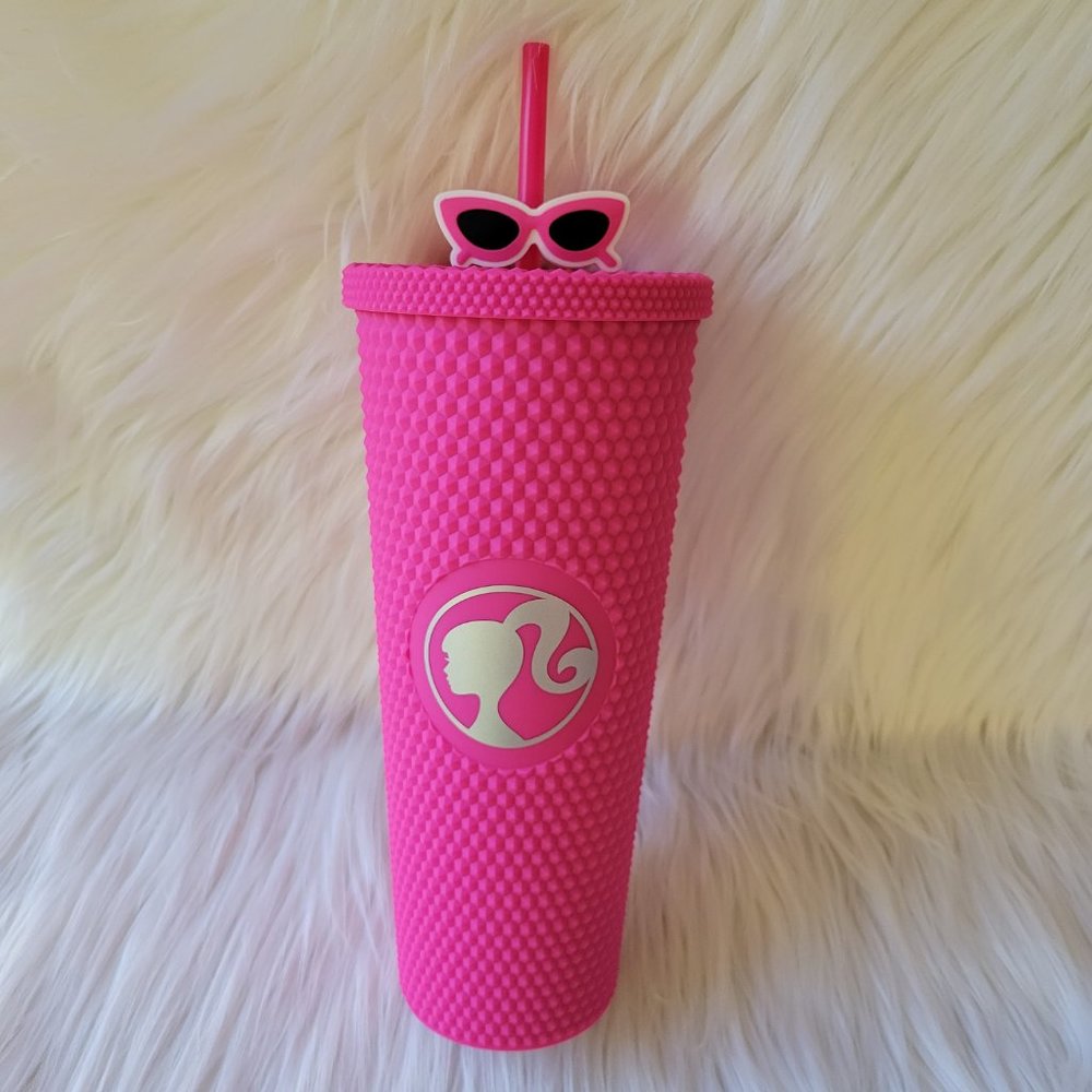 Barbie Pink Tumbler w/ Straw